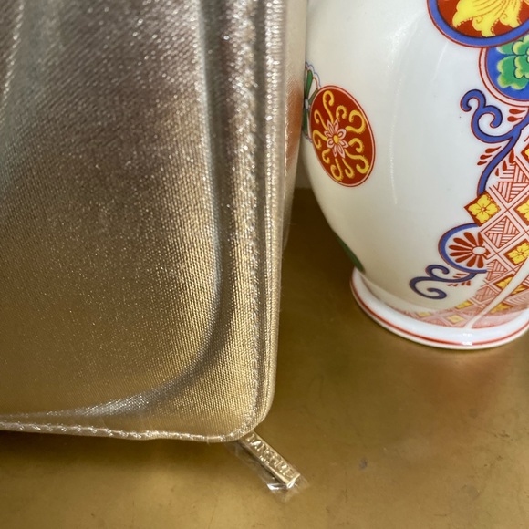 Lancome Limited Edition Golden Make Up Bag Case - Picture 6 of 9